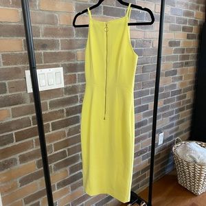 H&M Yellow MIDI Dress
